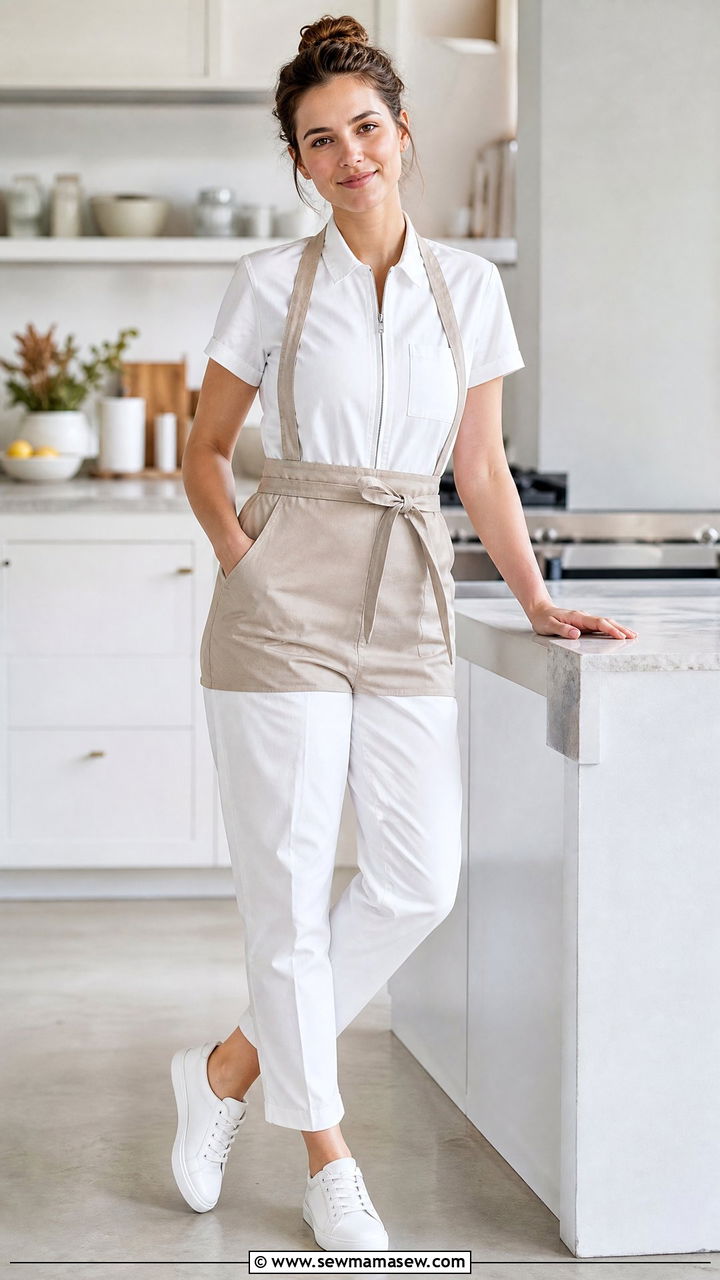Womens Kitchen Jumpsuit Uniform Outfit - 25 Chef outfit ideas for women