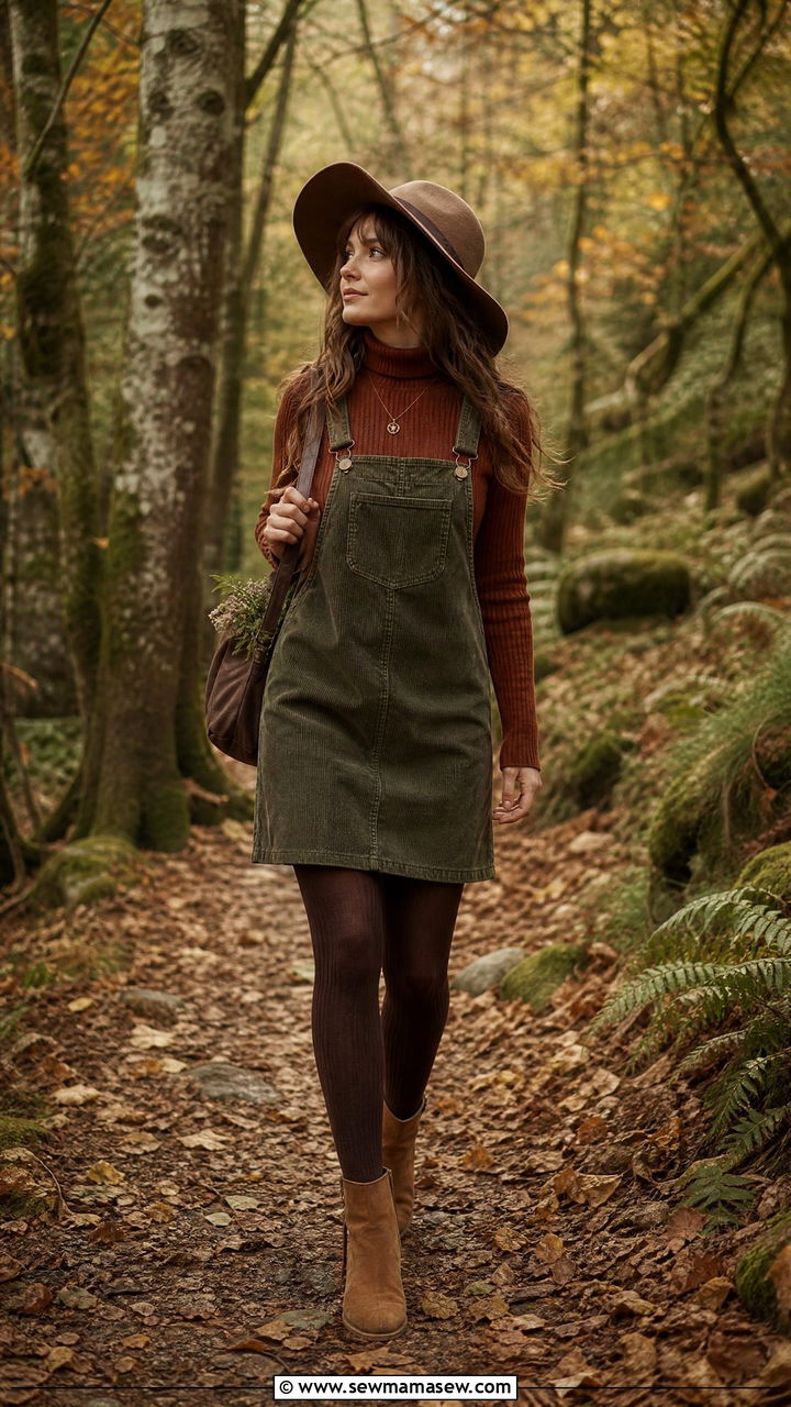 Woodland Fairycore Earth Tone Layered Look - 30 fairycore outfits for women