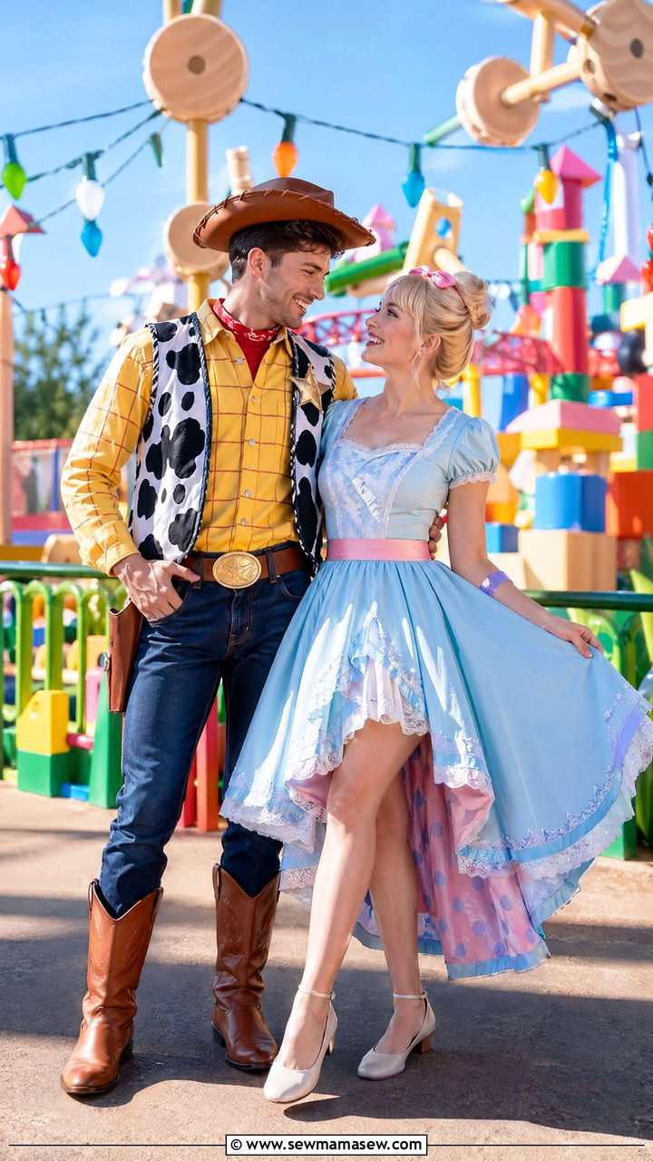 Woody and Bo Peep Couple Outfit - 35 Disney outfit ideas for couples