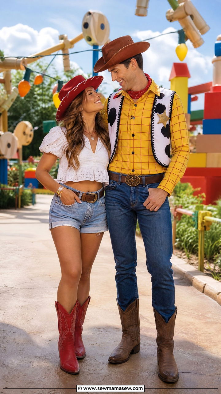 Woody and Jessie Matching Couple Outfit - 30 Disney outfits matching