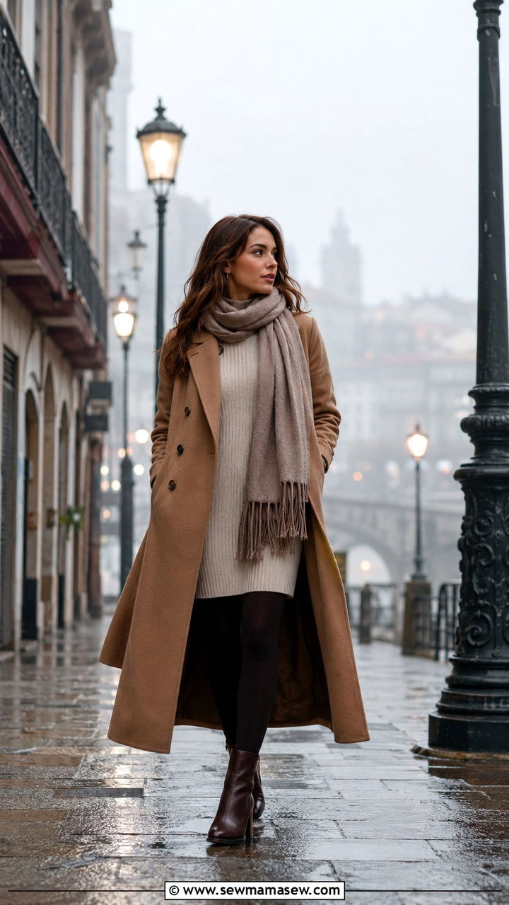 Wool Coat And Knit Dress Porto Winter - 25 Porto outfit ideas