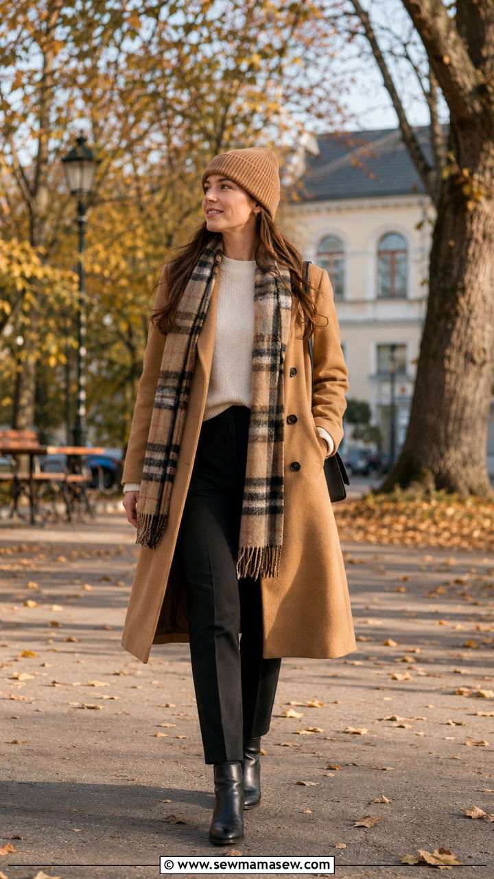 Wool coat beanie and scarf outfit Reykjavik - 25 Reykjavik outfit ideas