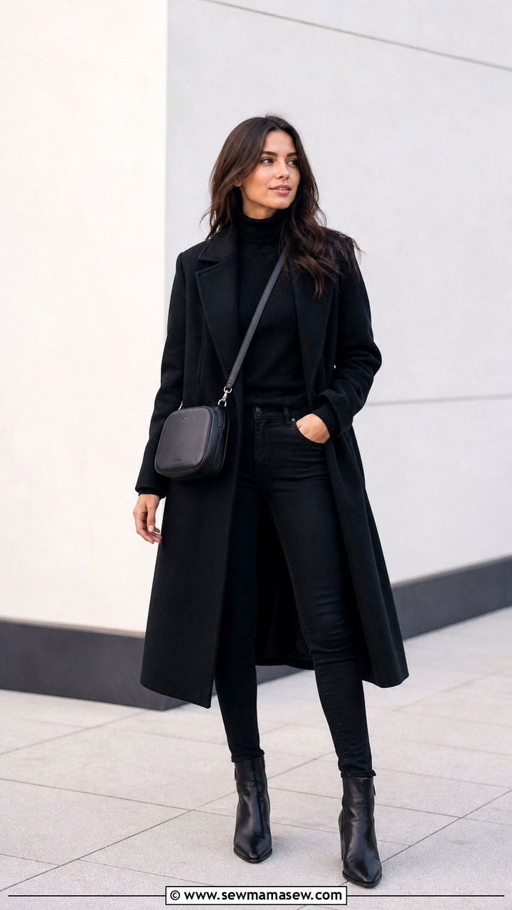 Wool coat with scarf outfit NYC - 40 What to wear in New York