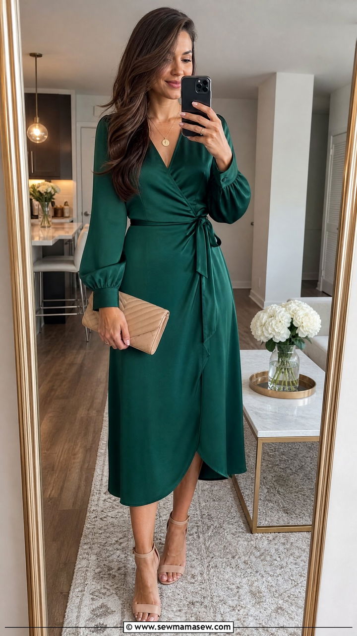 Wrap Dress Graduation Look - 25 graduation outfits Pinterest