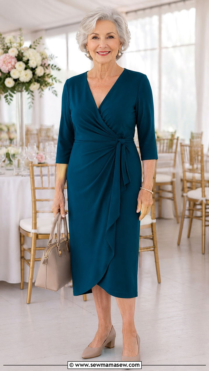 Wrap Dress Outfit For Women Over 70 - 30 Outfit ideas for women over 70