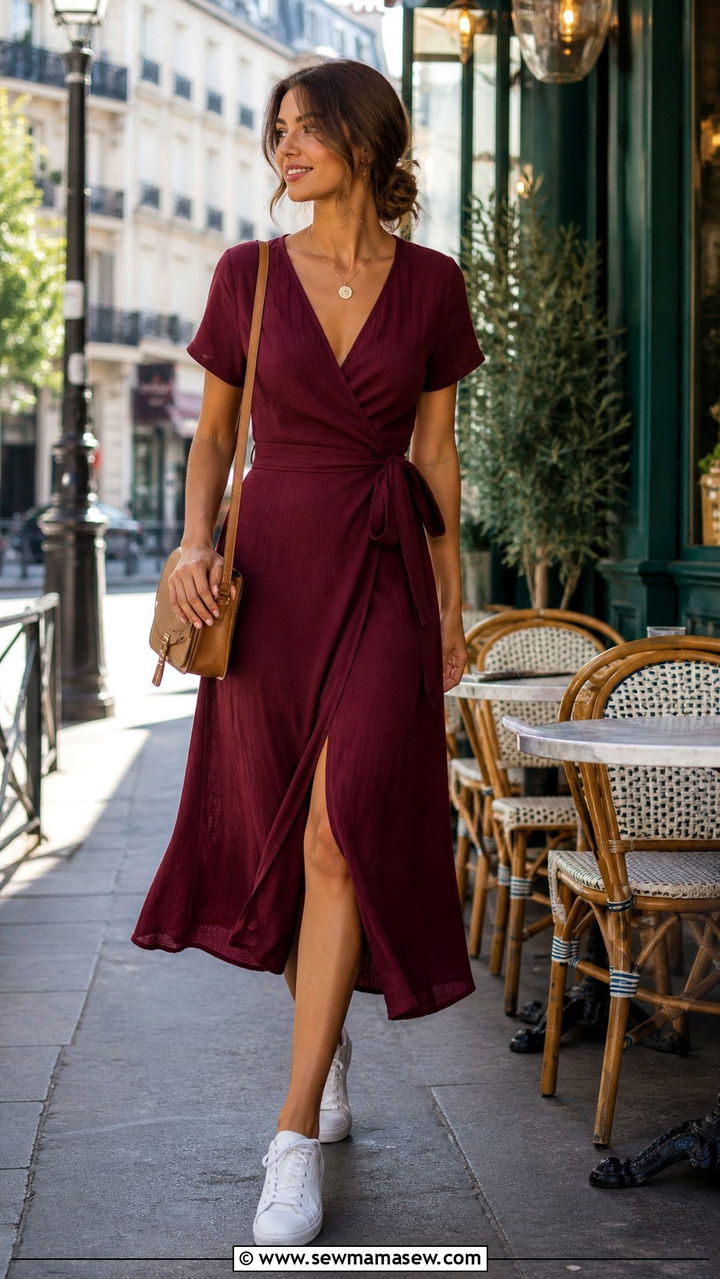 Wrap Dress Outfit Paris - 40 What to wear in Paris