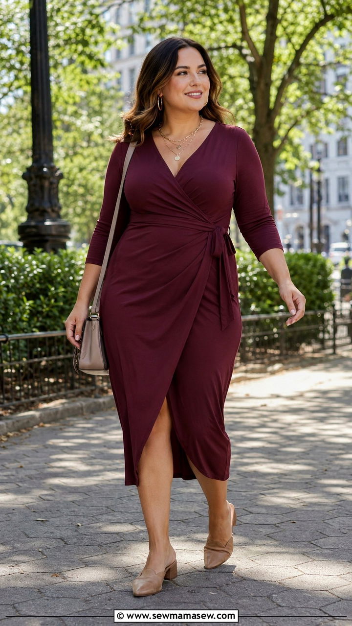 Wrap Dress Outfit To Hide Muffin Top - 20 Outfit ideas to hide muffin top