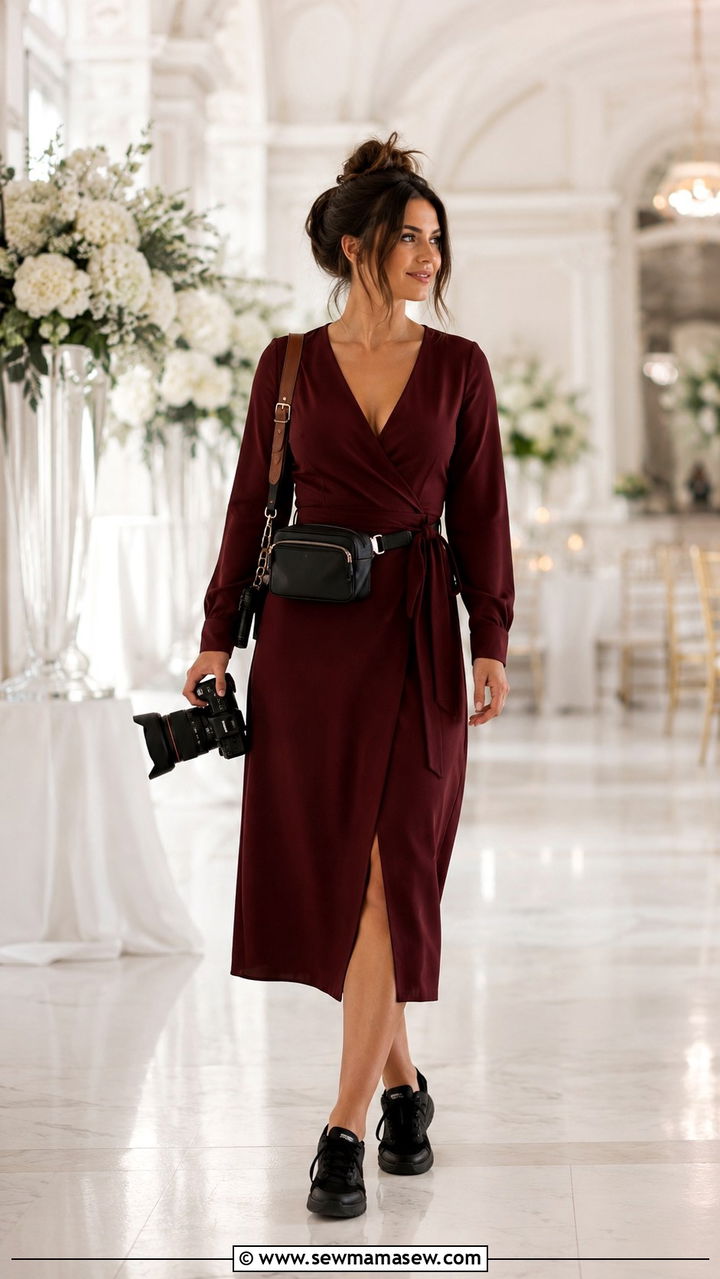 Wrap Dress Photographer Outfit - 25 Photographer outfit ideas for work