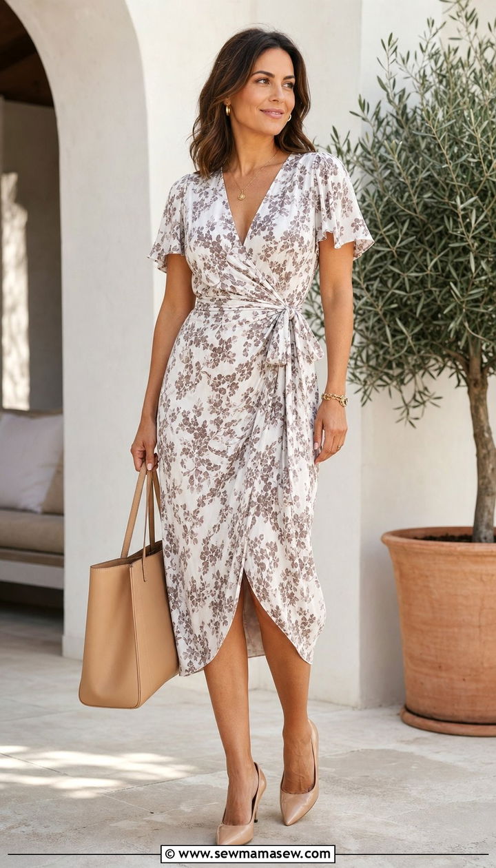 Wrap Dress Rectangle Body Shape Outfit - 25 classy outfits for rectangle body shape