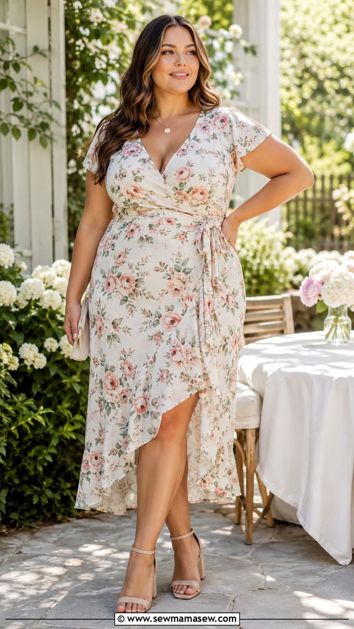 Wrap Dress Spring Outfit For Tummy - 20 spring outfits for women with tummy