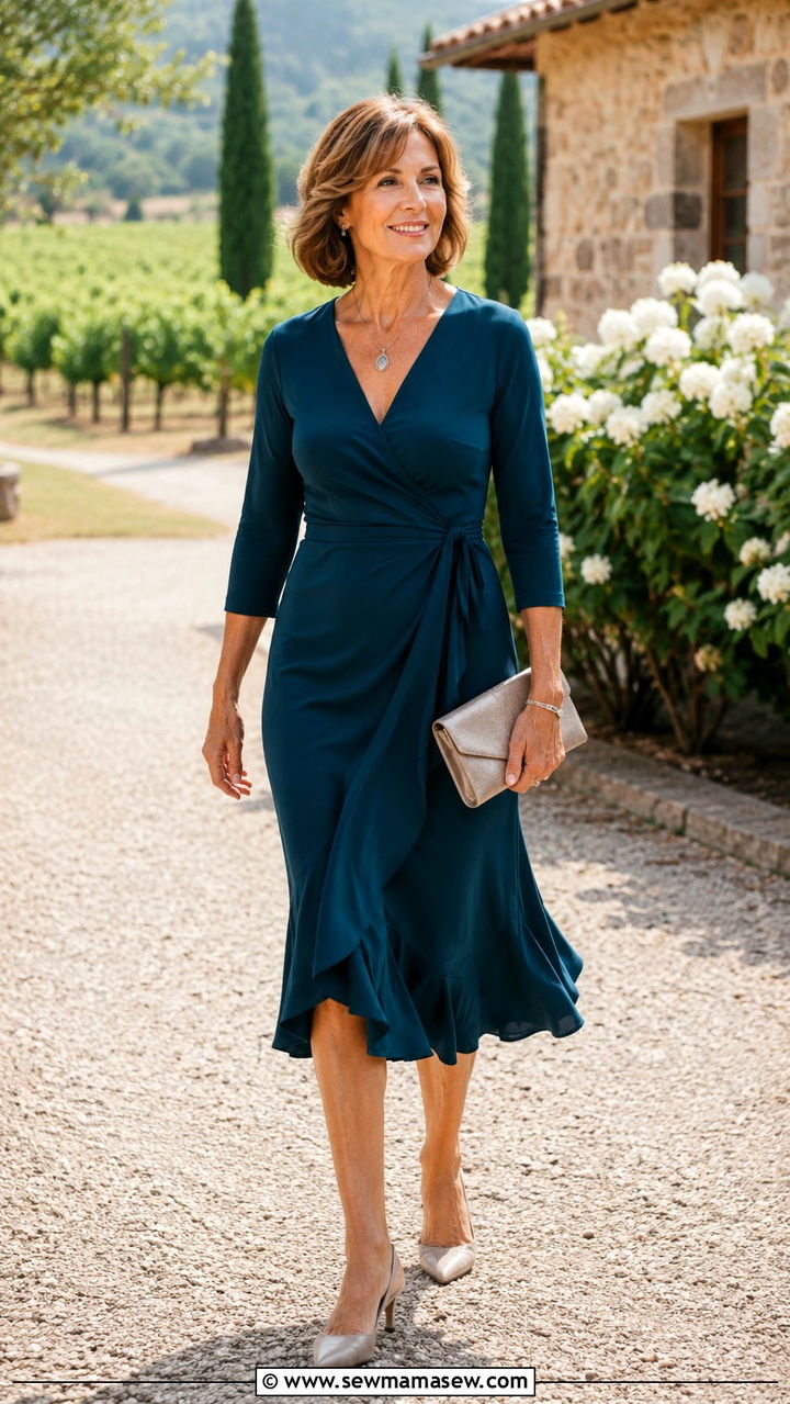 Wrap Dress Wedding Guest Over 50 - 25 What to wear to a wedding over 50