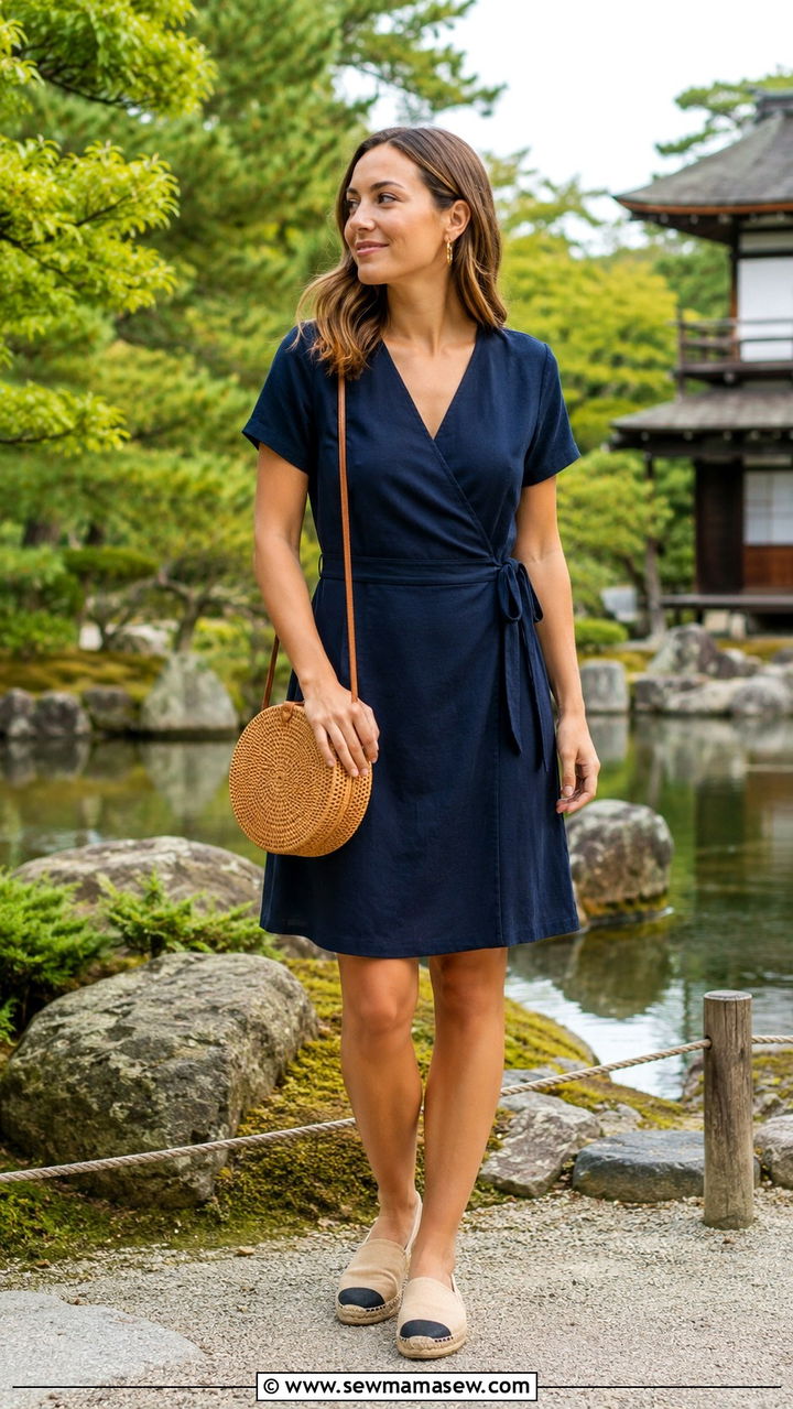 Wrap Dress With Espadrilles Kyoto - 30 Kyoto outfit ideas