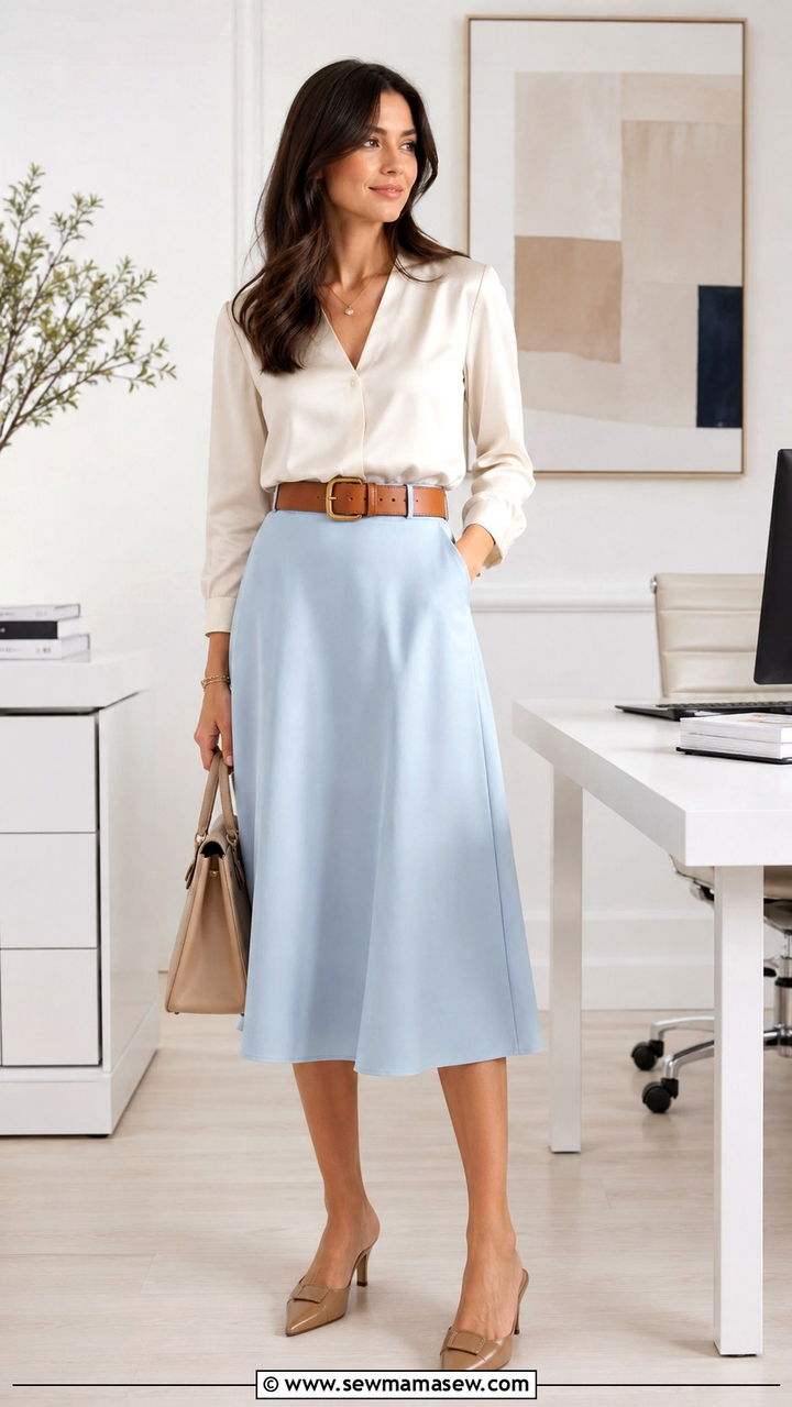 Wrap Dress and Strappy Heeled Sandals - 20 Spring outfits for long legs