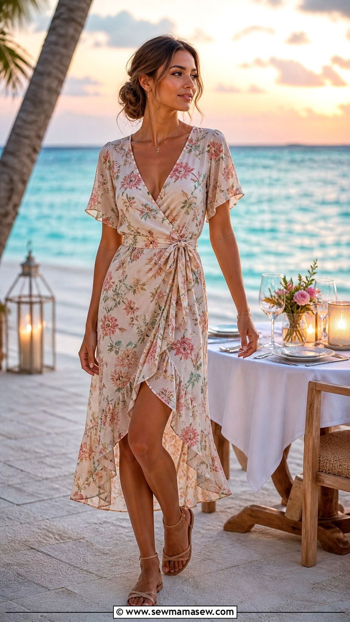 Wrap Skirt With Bikini Top - 40 Maldives outfit ideas