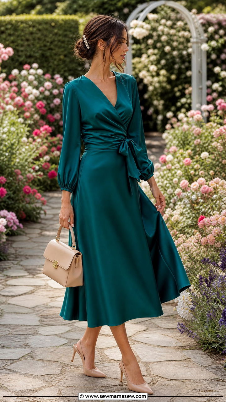 Wrap Top and Skirt Matching Set Outfit - 35 matching set outfits inspo