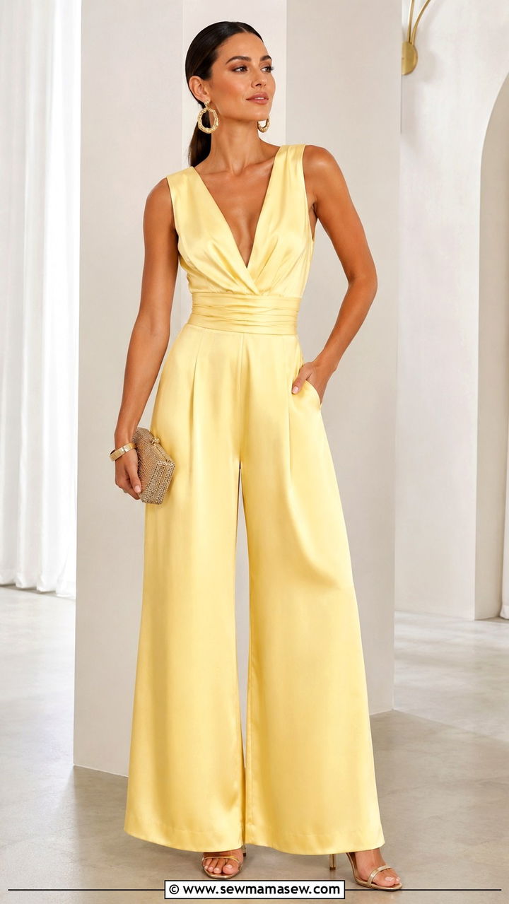 Yellow Jumpsuit Wedding Guest - 20 Yellow dress outfit ideas for wedding guest