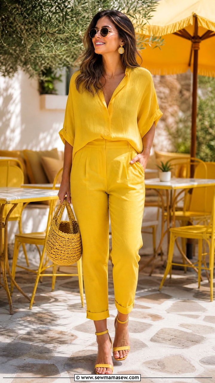 Yellow Monochrome Outfit - 25 Head to toe color outfit ideas