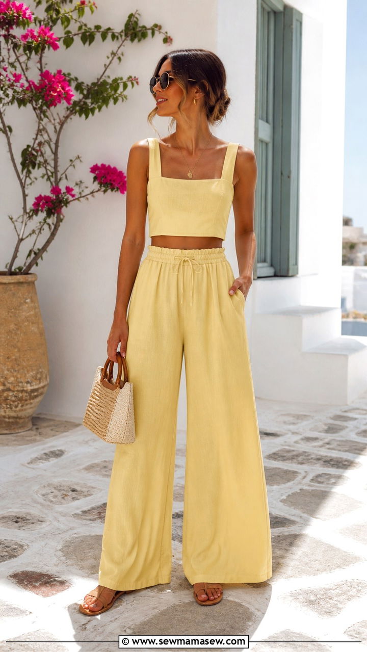 Yellow Two Piece Set Summer - 40 Yellow outfit ideas