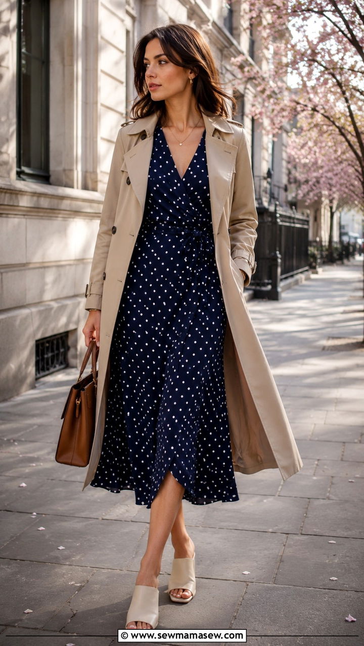 Yellow fit and flare sundress with white sneakers - 30 Spring outfits with sundresses