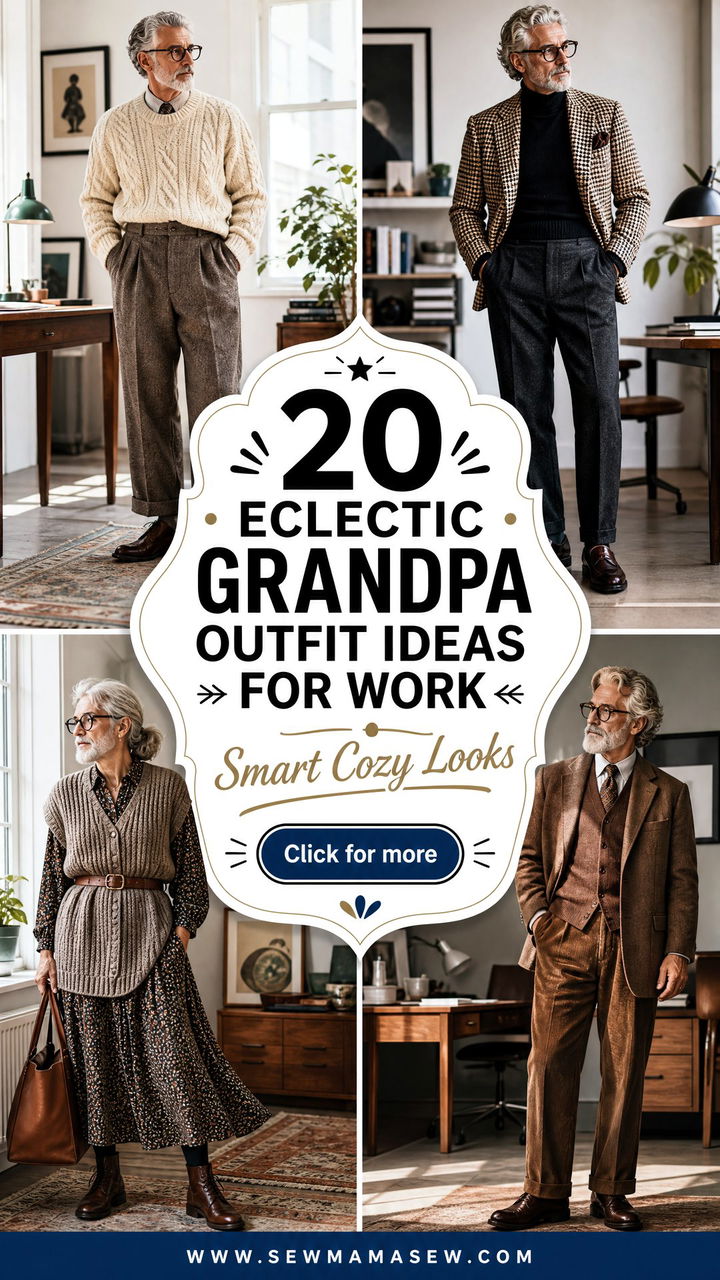 20 Eclectic grandpa outfit ideas for work Smart Cozy Looks - 20 Eclectic grandpa outfit ideas for work: Smart Cozy Looks