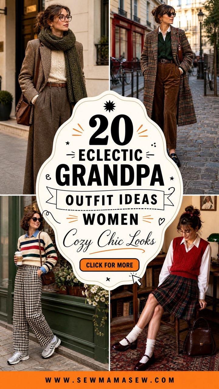 20 Eclectic grandpa outfit ideas women Cozy-Chic Looks - 20 Eclectic grandpa outfit ideas women: Cozy-Chic Looks
