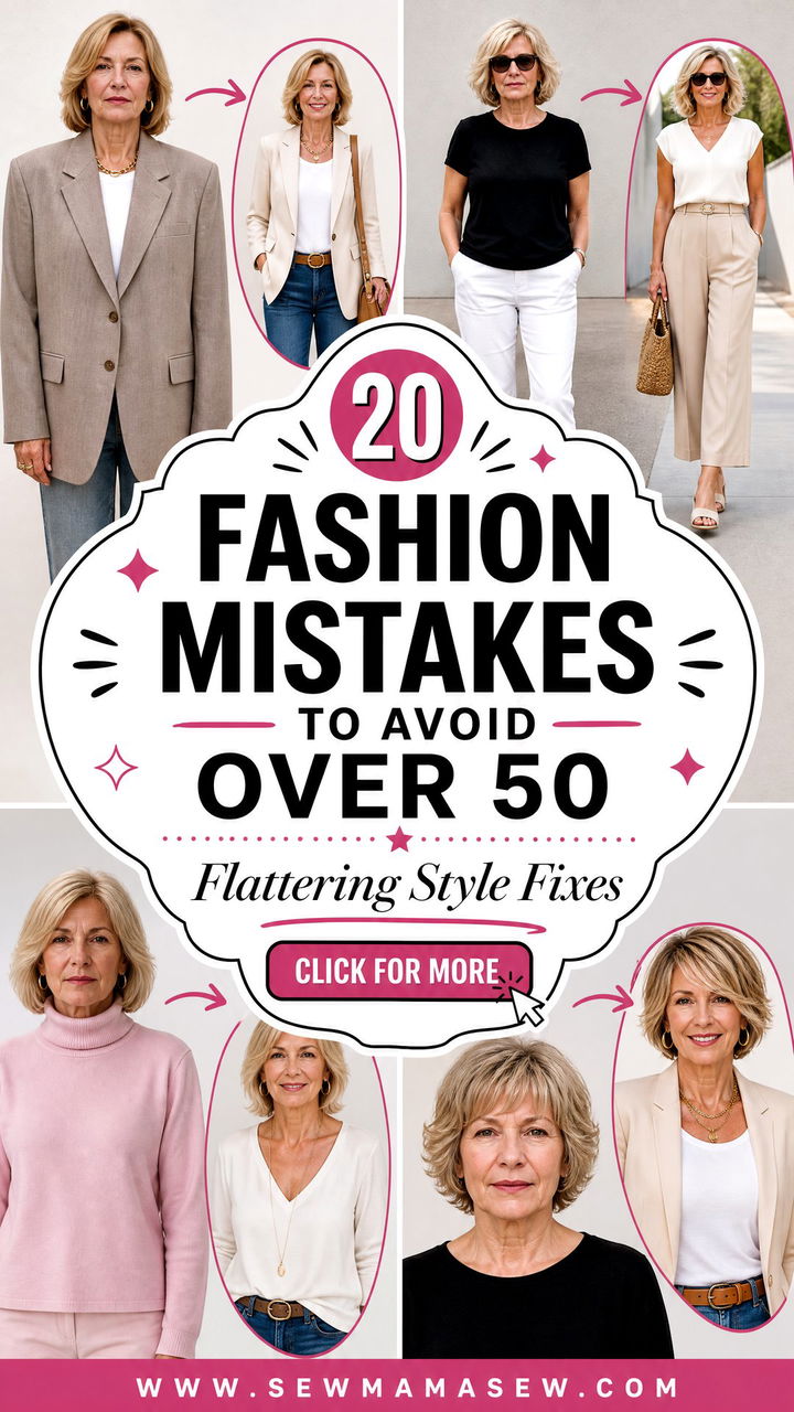 20 Fashion mistakes to avoid over 50 Flattering Style Fixes - 20 Fashion mistakes to avoid over 50: Flattering Style Fixes