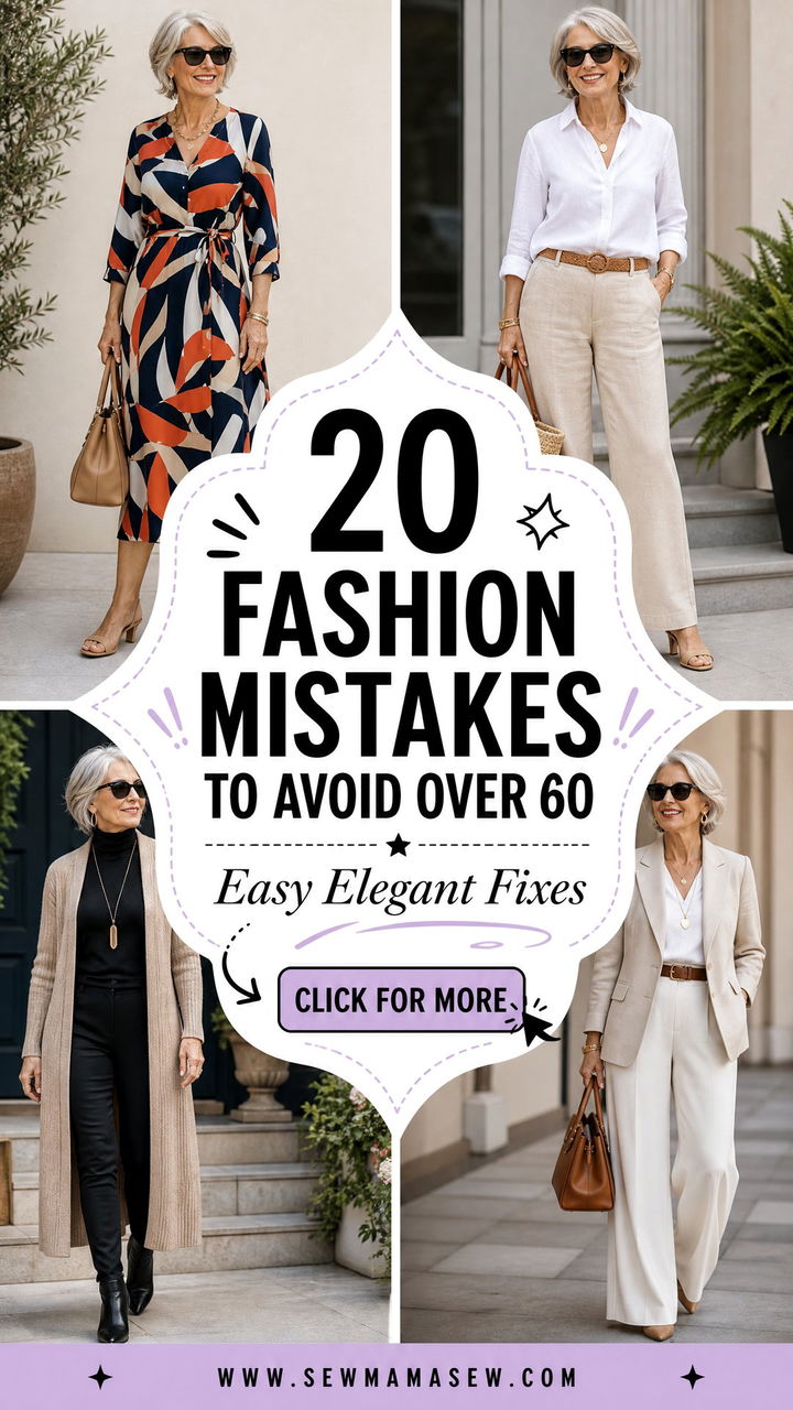 20 Fashion mistakes to avoid over 60 Easy Elegant Fixes - 20 Fashion mistakes to avoid over 60: Easy Elegant Fixes