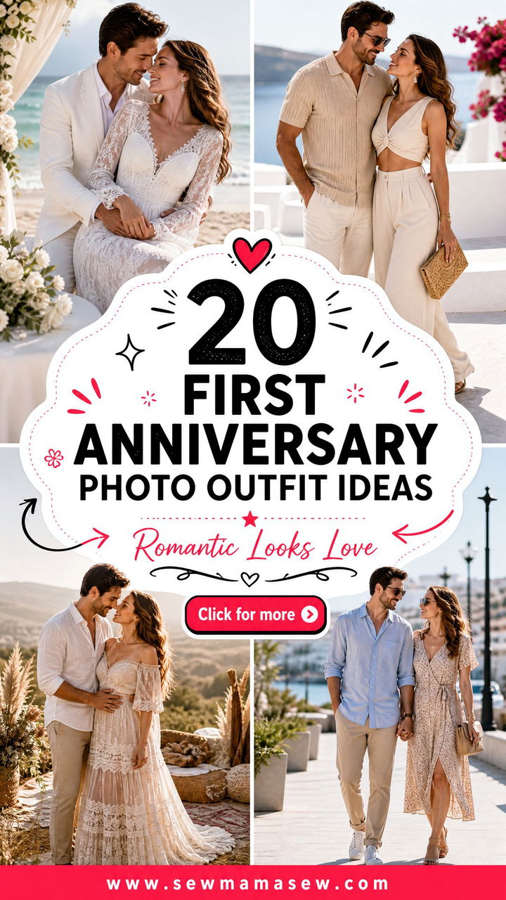 20 First anniversary photo outfit ideas Romantic Looks to Love - 20 First anniversary photo outfit ideas: Romantic Looks to Love