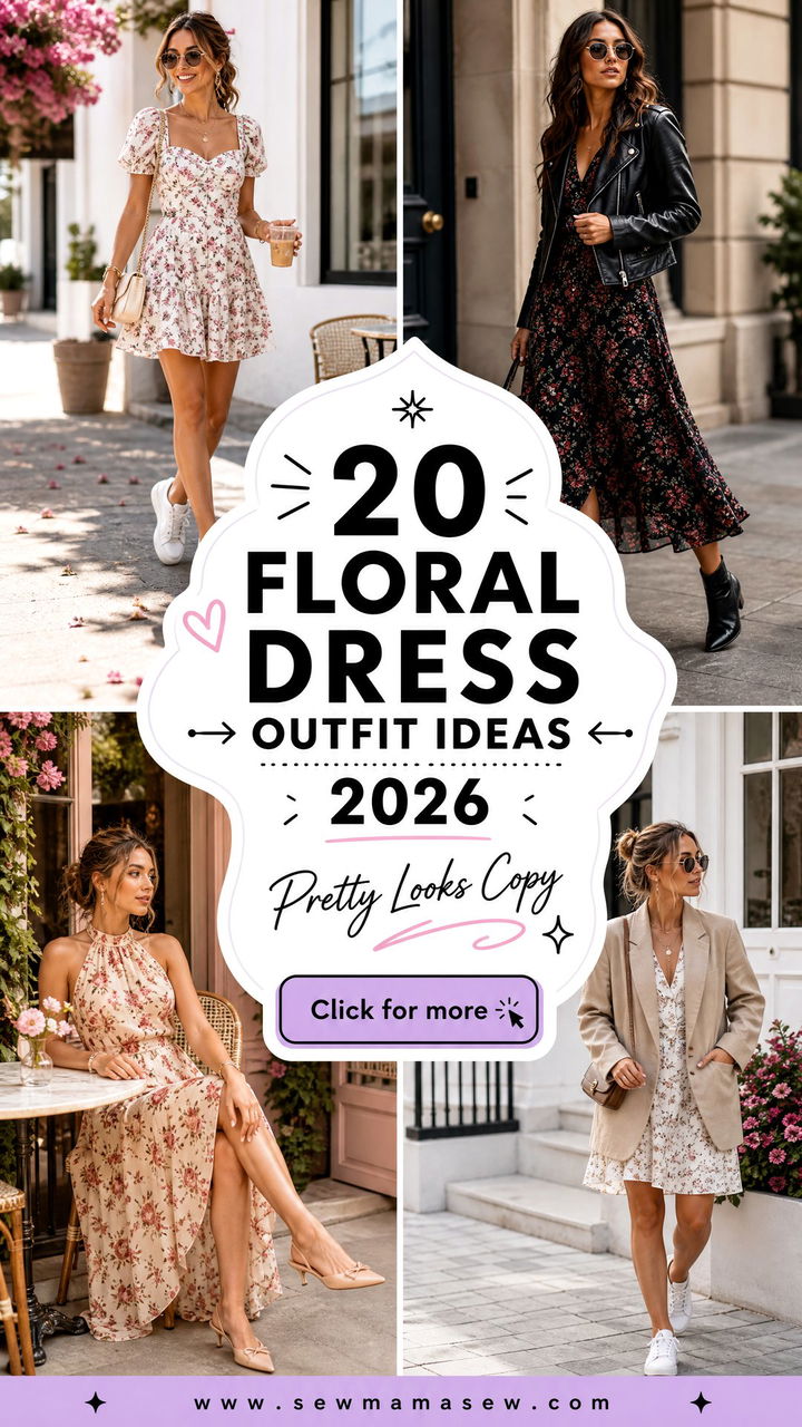 20 Floral dress outfit ideas 2026 Pretty Looks to Copy - 20 Floral dress outfit ideas 2026: Pretty Looks to Copy