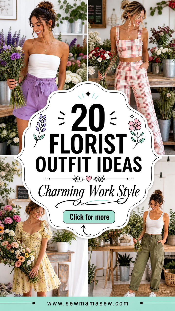 20 Florist Outfit Ideas for Charming Everyday Work Style - 20 Florist Outfit Ideas for Charming Everyday Work Style