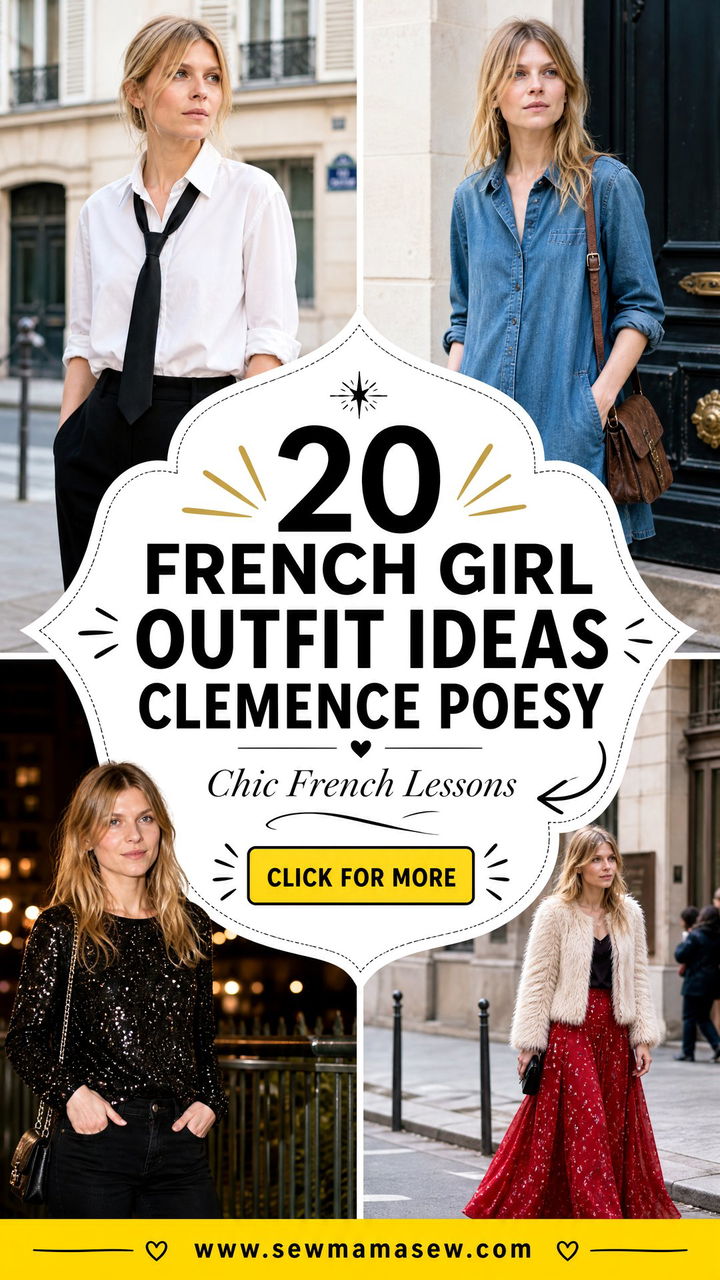 20 French girl outfit ideas Clemence Poesy Chic Lessons - 20 French girl outfit ideas Clemence Poesy: Chic Lessons