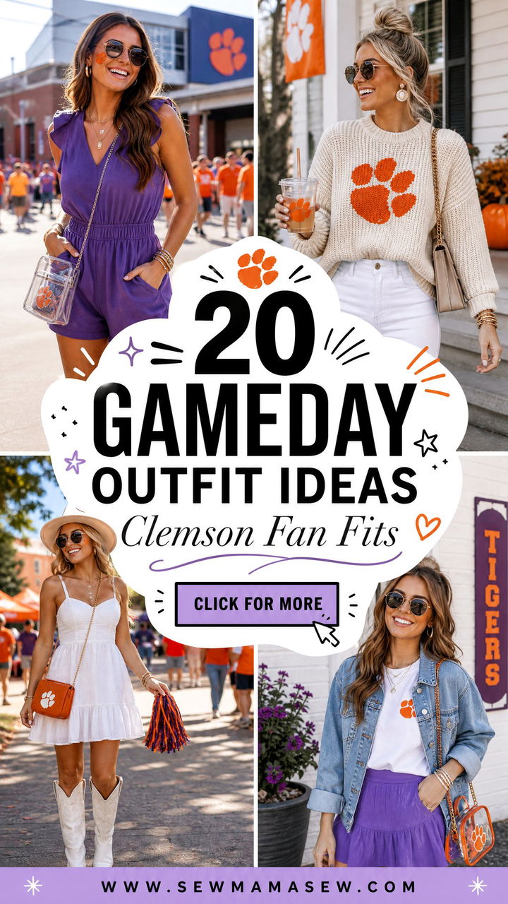 20 Gameday Outfit Ideas Clemson Fans Need This Season - 20 Gameday Outfit Ideas Clemson Fans Need This Season