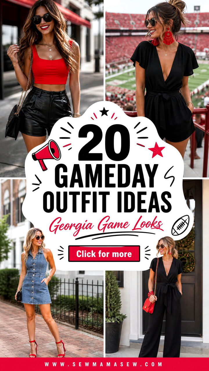 20 Gameday Outfit Ideas Georgia Fans Need This Season - 20 Gameday Outfit Ideas Georgia Fans Need This Season