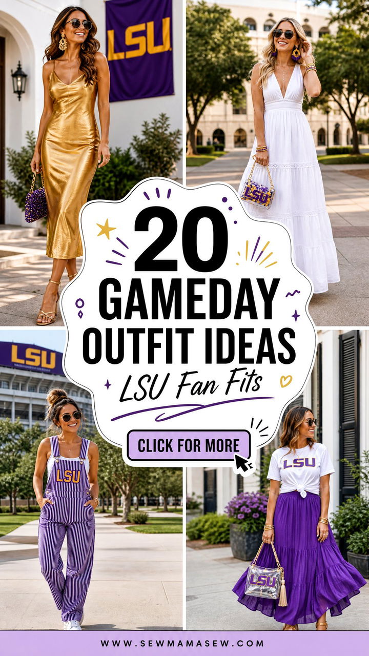20 Gameday Outfit Ideas LSU Fans Need This Season - 20 Gameday Outfit Ideas LSU Fans Need This Season