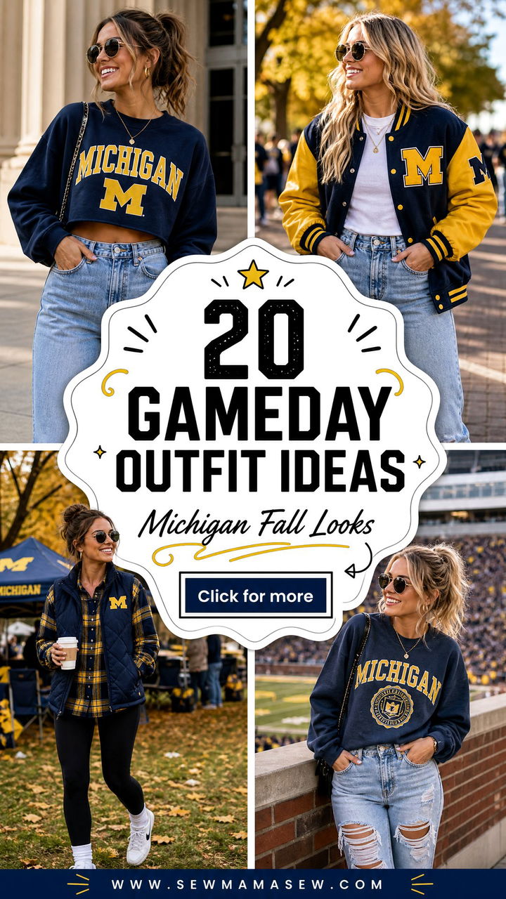 20 Gameday Outfit Ideas Michigan Fans Will Love This Fall - 20 Gameday Outfit Ideas Michigan Fans Will Love This Fall