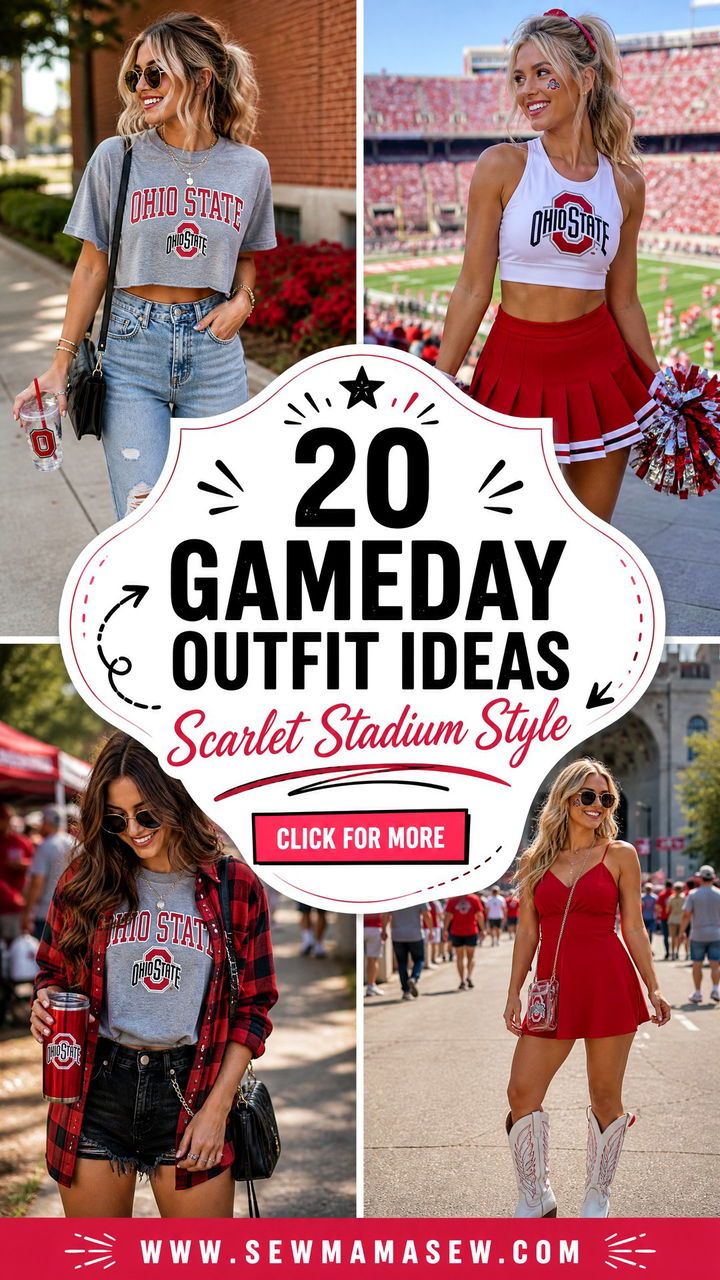 20 Gameday Outfit Ideas Ohio State Fans Will Love This Fall - 20 Gameday Outfit Ideas Ohio State Fans Will Love This Fall