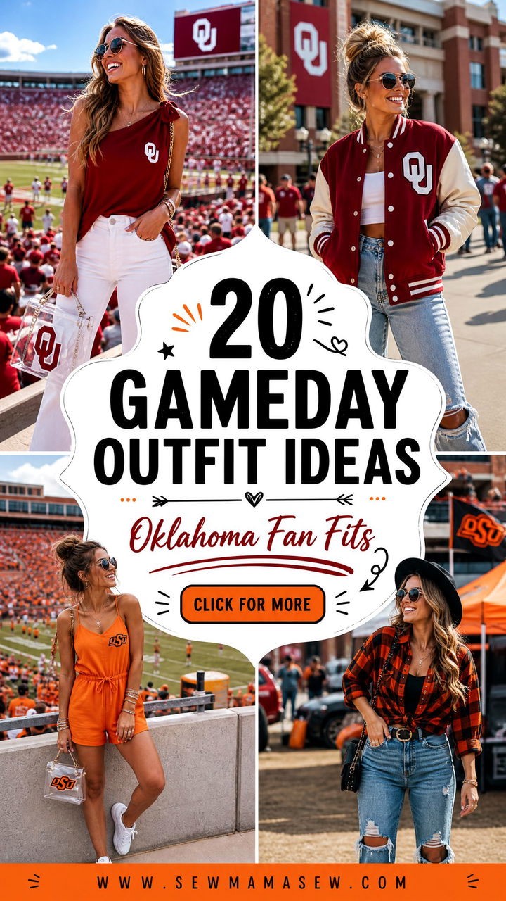 20 Gameday Outfit Ideas Oklahoma Fans Will Love This Fall - 20 Gameday Outfit Ideas Oklahoma Fans Will Love This Fall