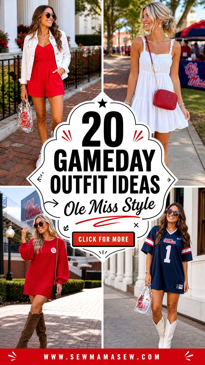 20 Gameday Outfit Ideas Ole Miss Fans Will Love - 20 Gameday Outfit Ideas Ole Miss Fans Will Love