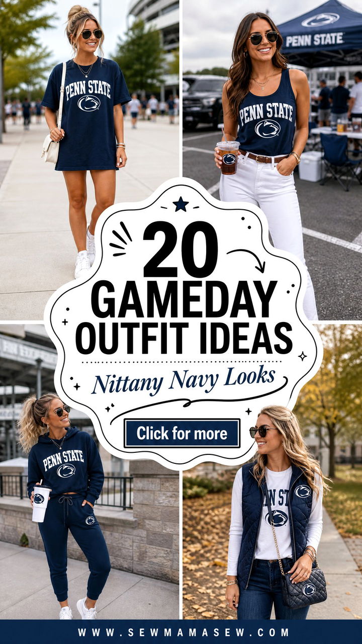 20 Gameday Outfit Ideas Penn State Fans Will Love This Fall - 20 Gameday Outfit Ideas Penn State Fans Will Love This Fall
