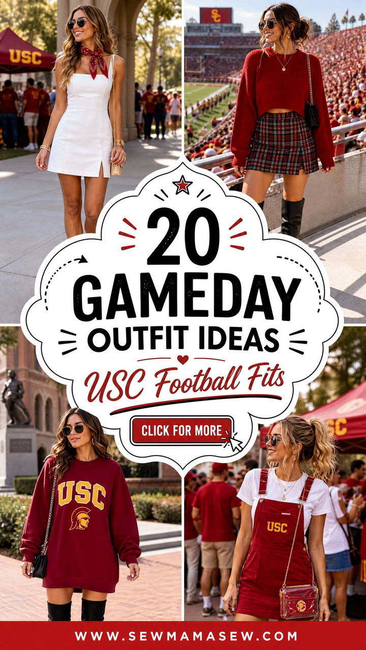 20 Gameday Outfit Ideas USC Fans Will Love This Football Season - 20 Gameday Outfit Ideas USC Fans Will Love This Football Season