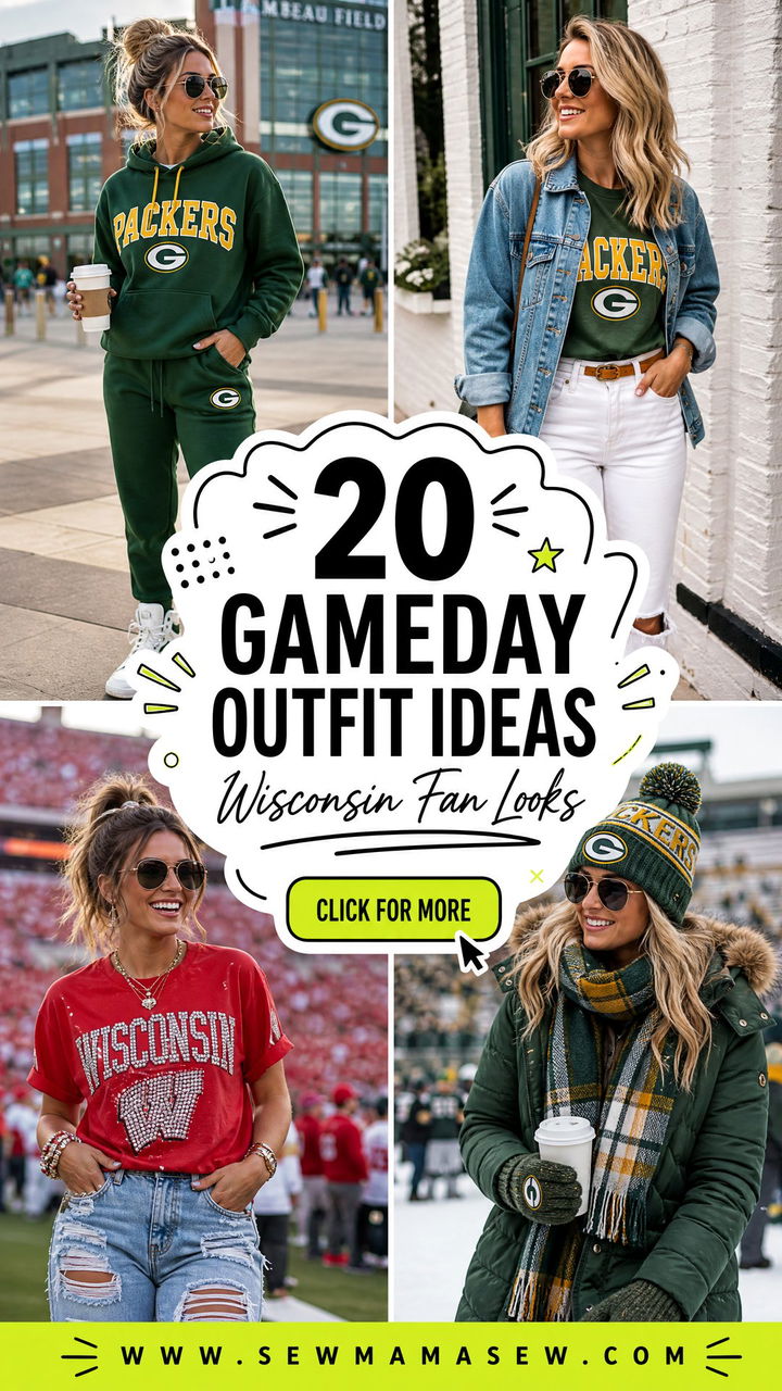 20 Gameday Outfit Ideas Wisconsin Fans Will Love This Fall Season - 20 Gameday Outfit Ideas Wisconsin Fans Will Love This Fall Season
