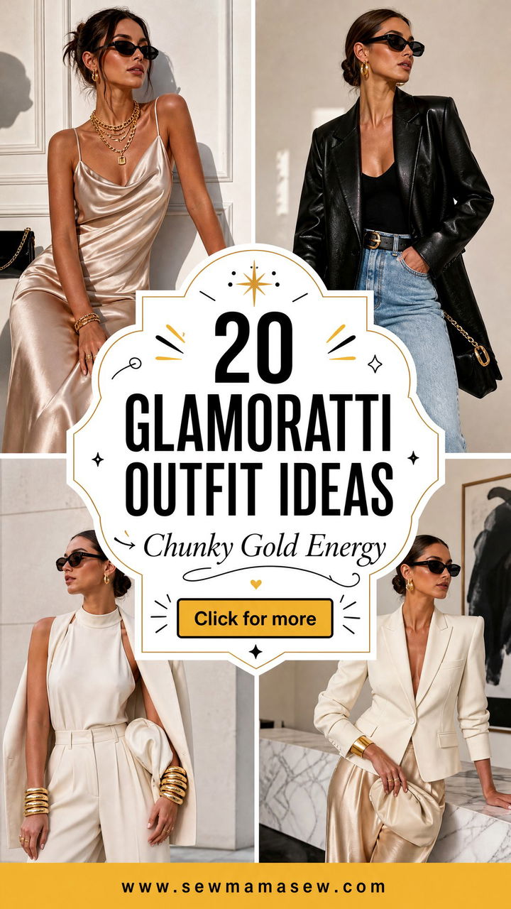 20 Glamoratti Outfit Ideas Chunky Gold Jewelry Lovers Need - 20 Glamoratti Outfit Ideas Chunky Gold Jewelry Lovers Need