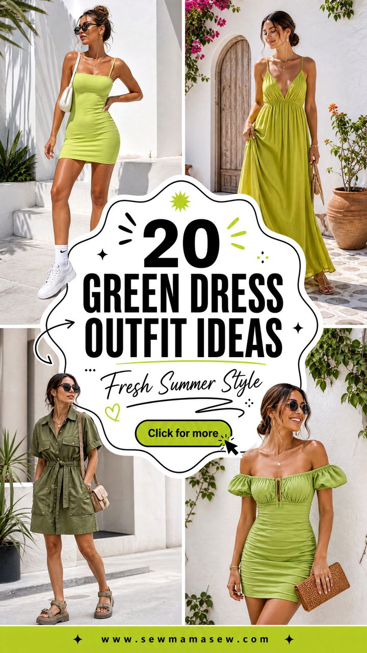 20 Green Dress Outfit Ideas Summer 2026 For Fresh Style - 20 Green Dress Outfit Ideas Summer 2026 For Fresh Style