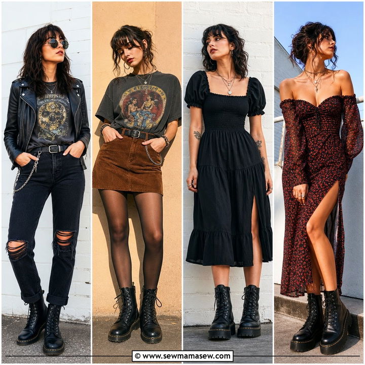 20 Grunge Capsule Wardrobe Outfits For Edgy Minimalists