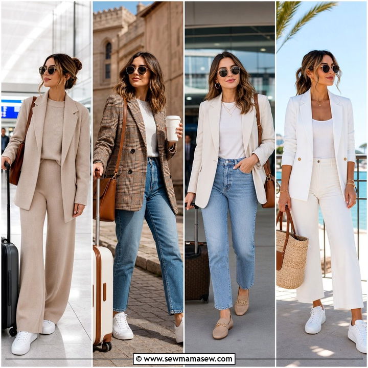 20 How To Style A Blazer For Travel: Smart Packing Looks