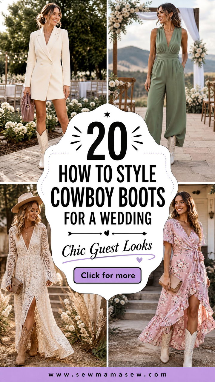 20 How To Style Cowboy Boots For A Wedding Chic Guest Looks - 20 How To Style Cowboy Boots For A Wedding: Chic Guest Looks