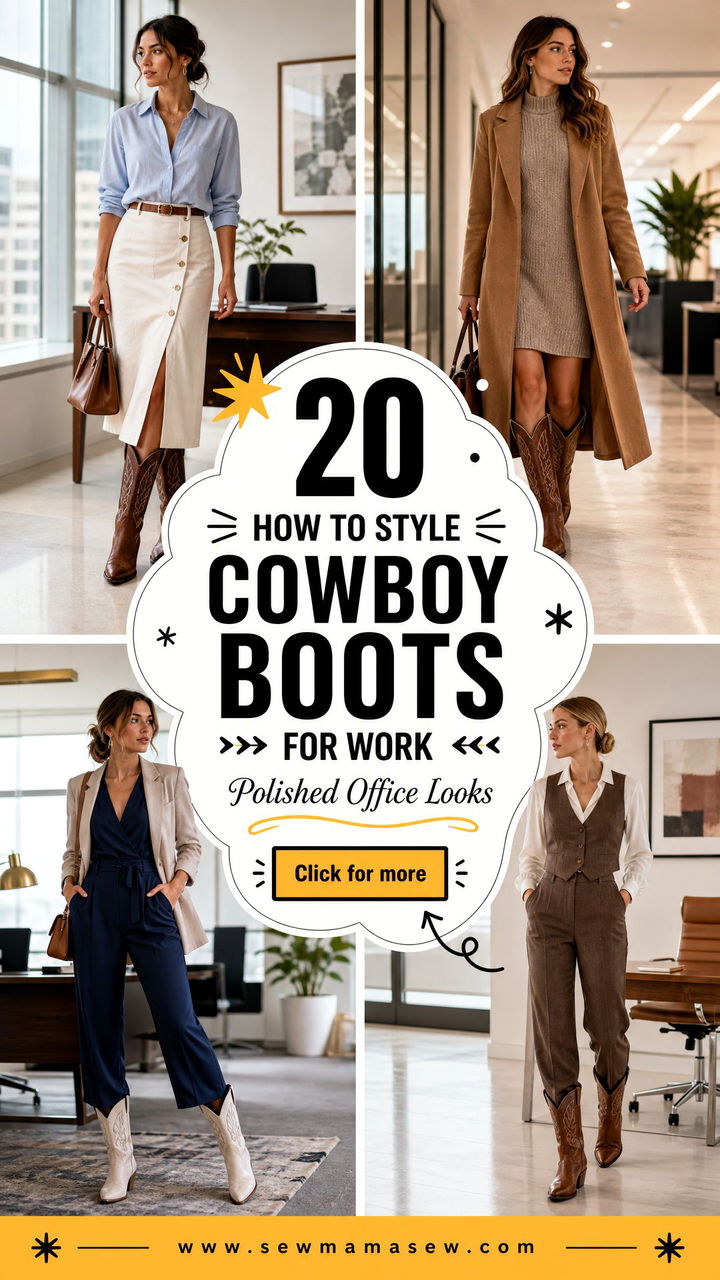 20 How To Style Cowboy Boots For Work Polished Office Looks - 20 How To Style Cowboy Boots For Work: Polished Office Looks