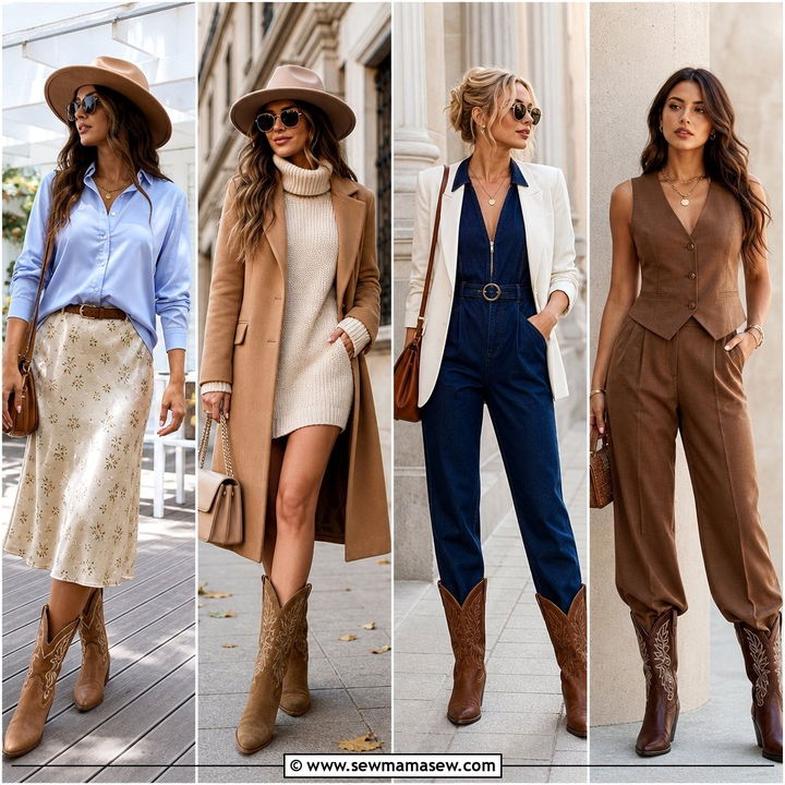 20 How To Style Cowboy Boots For Work: Polished Office Looks
