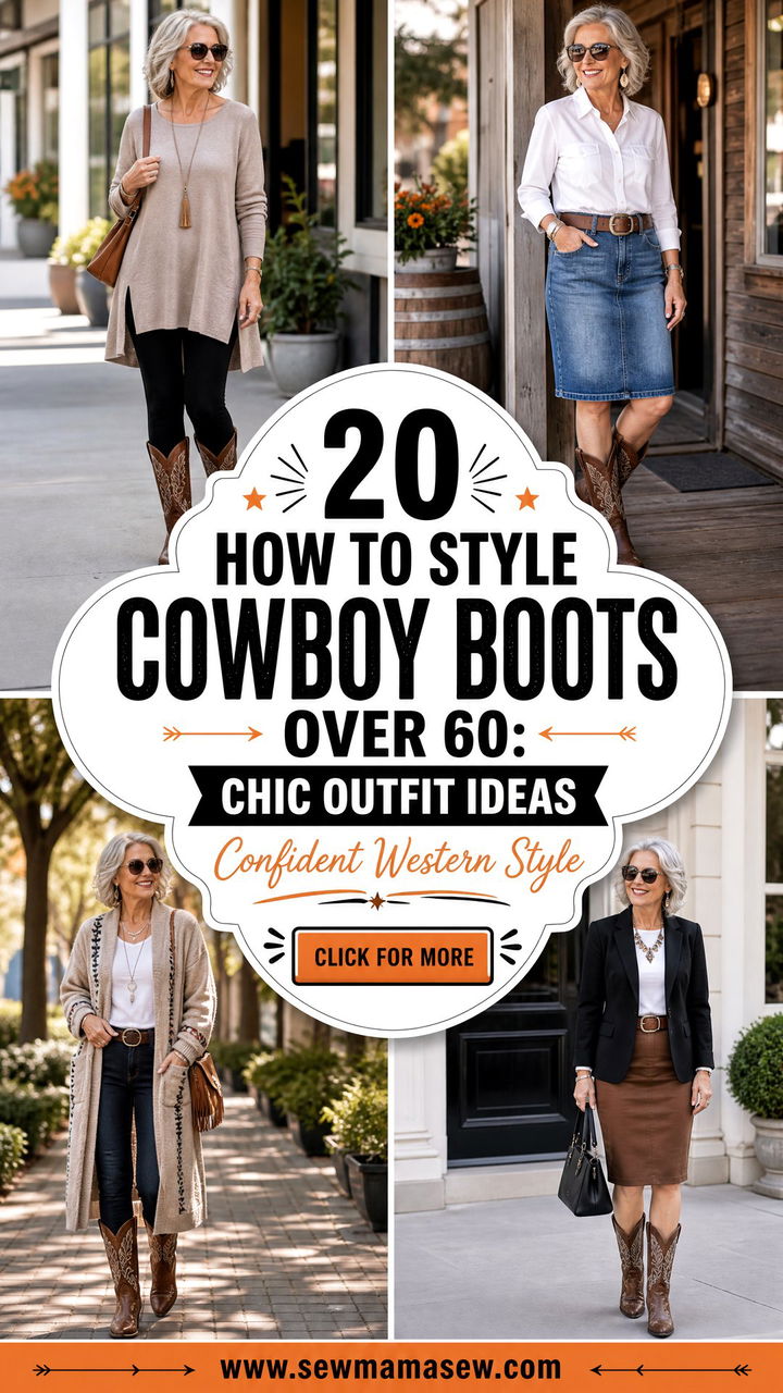 20 How to Style Cowboy Boots Over 60 Chic Outfit Ideas - 20 How to Style Cowboy Boots Over 60: Chic Outfit Ideas