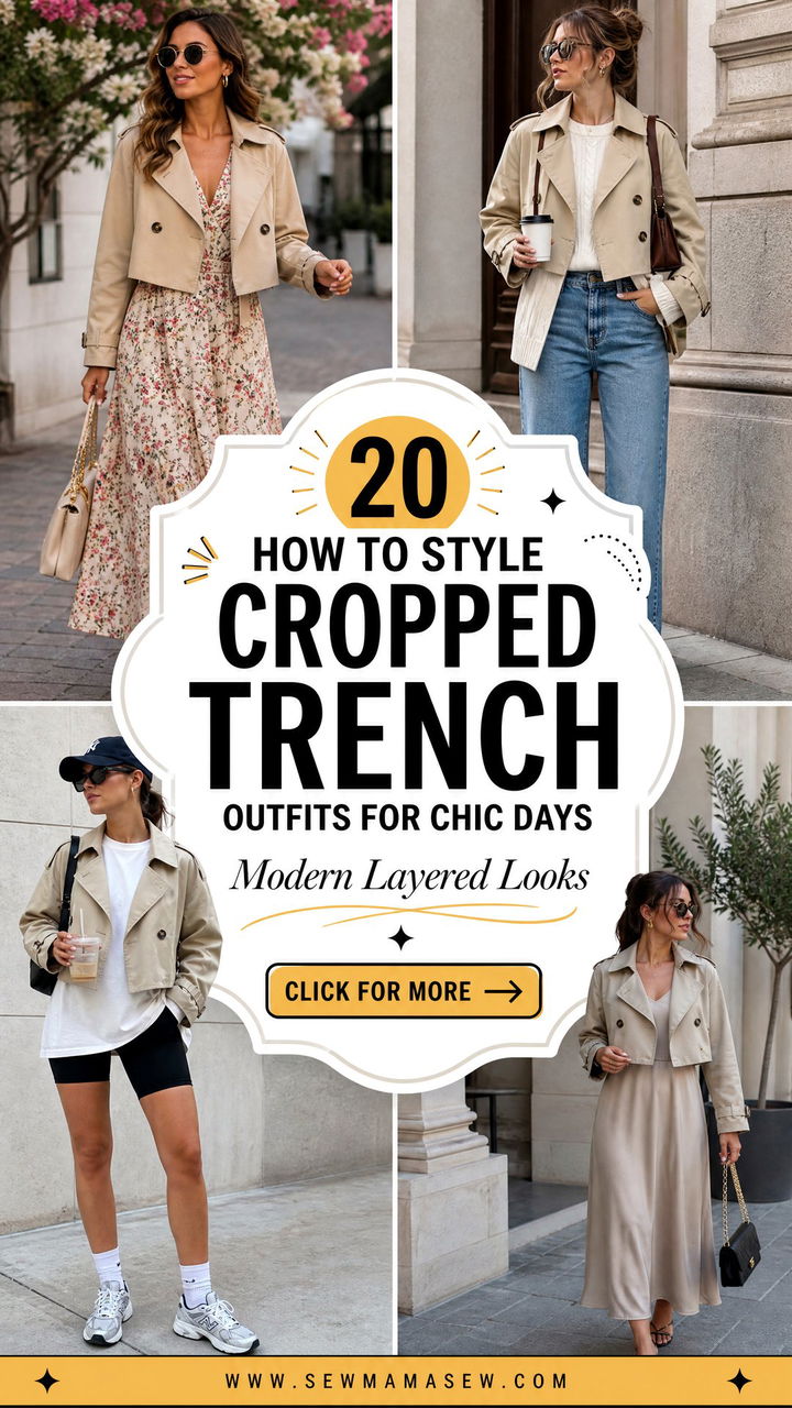 20 How to Style Cropped Trench Outfits for Chic Days - 20 How to Style Cropped Trench Outfits for Chic Days
